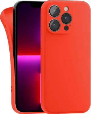 Produktbild von Hülle für Apple iPhone 13 Pro - Handyhülle mit Kameraschutz Cover aus Silikon in Orange