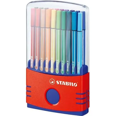 Produktbild von Premium-Filzstift - STABILO Pen 68 - ColorParade - 20er Pack - mit 20 verschiedenen Farben
