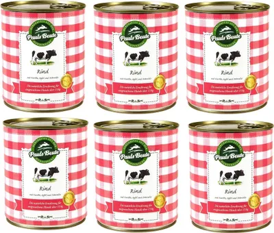 Produktbild von Pauls Beute Rind 6x 800g