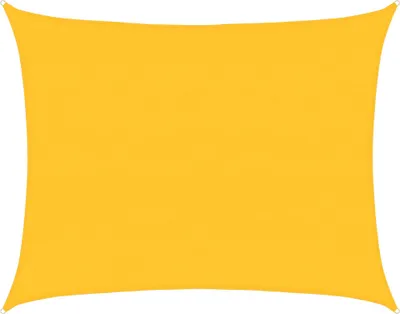 Image de Voile d'ombrage 160 g/m² rectangulaire jaune 6x7 m PEHD