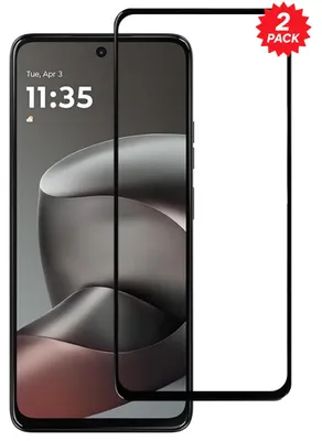 Produktbild von 2x Full Cover Schutzglas für Motorola Moto G47 5G Displayschutz 3D 9H Hartglas