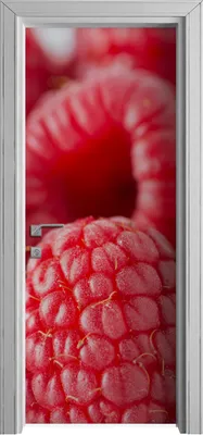 Produktbild von Tür Selbstklebende 80x210 cm Türfolie Türtapete Klebefolie -  Rasperries Obst