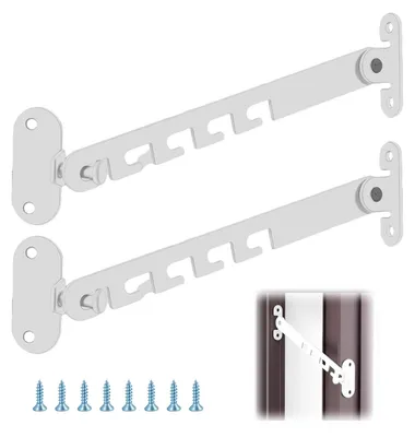 Fensteröffnungsbegrenzer, 2 Stück, verstellbar, weiß, für Kippfenster