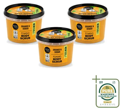 Produktbild von 3 x Organic Shop Bodyscrub Orange - pflegend und duftend - 250 ml - Vorratspackung - 3 Stücke