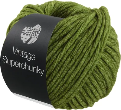 Produktbild von Lana Grossa VINTAGE SUPERCHUNKY 100 g Merinoklassiker mit Ton in Ton Farbeffekt 80 m Farbe 507 - Apfelgrün