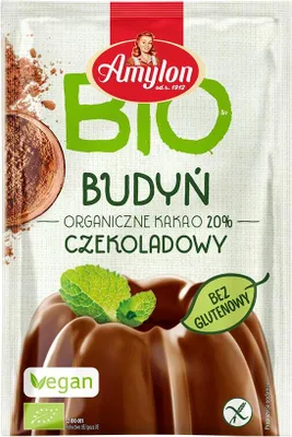 BUDYŃ O SMAKU CZEKOLADOWYM BEZGLUTENOWY BIO 40 g - AMYLON