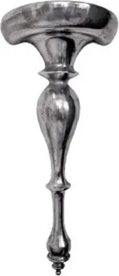 Produktbild von Casa Padrino Jugendstil Aluminium Wandkonsole Silber 34 x 17 x H. 77 cm - Barock & Jugendstil Wanddeko
