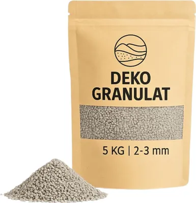 Produktbild von Deko-Granulat 5 KG grau Ø 2-3 mm Vasen Glas-Füllung Streudeko
