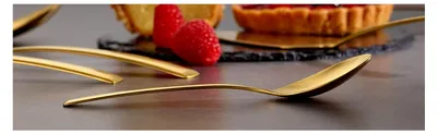 Produktbild von Tafelbesteck Avelino, Gold Edition, 30-teilig, Essbesteck für bis zu 6 Personen, Edelstahl 18/10, mattiert, Besteckset für festliche Anlässe, inklusive Aufbewahrungskassette