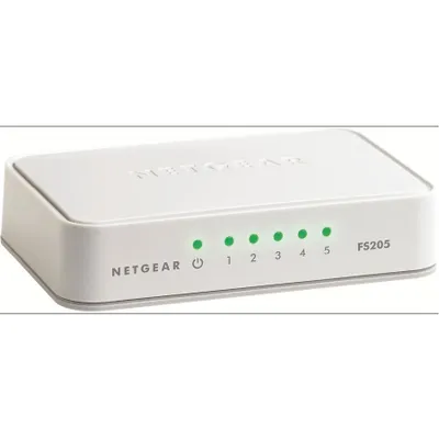 Produktbild von Netgear FS205 - Unmanaged - Switch - 0,1 Gbps - 5-Port 3 HE - Extern