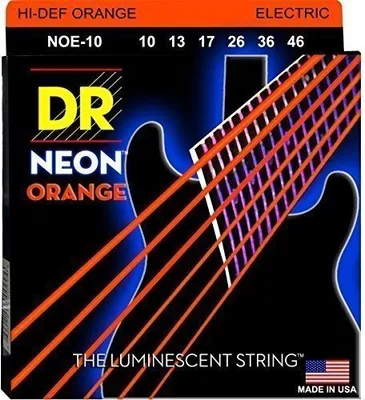 Immagine prodotto di DR Strings NOE-10 Corde al neon per chitarra elettrica