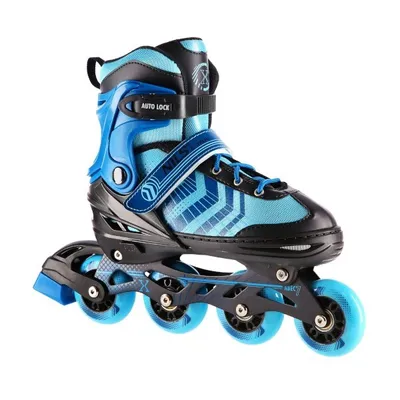 Produktbild von Nh18192A 4In1 Schwarz-Blau Grösse L(39-43) Rollschuhe Mit Hockey-Hülle Nils Extreme