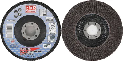 Image de BGS Disque abrasif en éventail Ø 125 mm K 80 - 3976