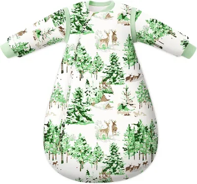 Obrázok produktu pre Detský spací vak 3.5 Tog, Bavlna, Odnímateľné rukávy, Pohodlný, Pre 18-24 mesiacov