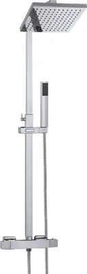 Produktbild von Granitan | Duscharmatur Cube Slim - Chrom - Thermostat - komfortable Dusche - zeitloses Design