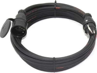 Produktbild von Schuko PCE TITANEX Verlängerung H07RN-F 3G1,5 3G2,5 Vollgummi IP44 5-50m, Querschnitt:3x2.5mm², Länge:5m