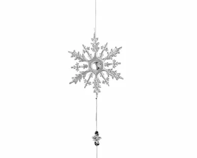 Produktbild von Formano Eiskristall Girlande 120 cm 6 Kristalle Acryl Klar Weihnachtsdeko Hänger