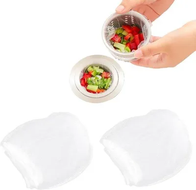 Image de Filtres d'évier extensibles, lot de 200 filtres d'évier de cuisine