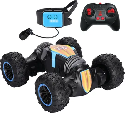 Produktbild von 1:18 Fernbedienung Auto Gesten Induktionsuhr Verdrehen Modell Spielzeug 88b Double Blue