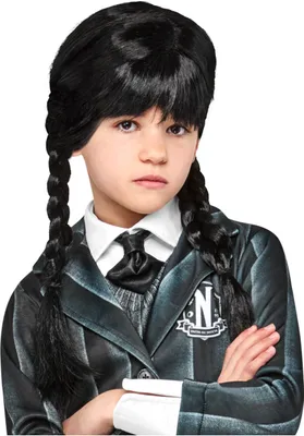 Produktbild von Wednesday Addams Kinder-perücke