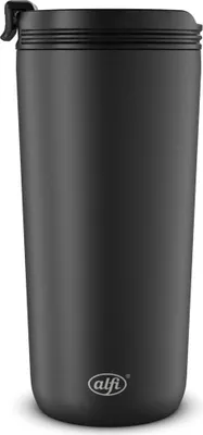 Zdjęcie produktu dla alfi ISO COFFEE MUG Thermobecher 0,4l velvet black mat | HAN 5577232040 | EAN 4002458523847