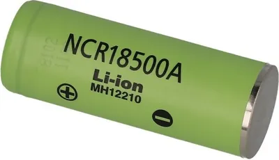 Produktbild von Panasonic NCR 18500 A 2040mAh - 3,8A Li-Ion-Akku Batterie Pluspol flach
