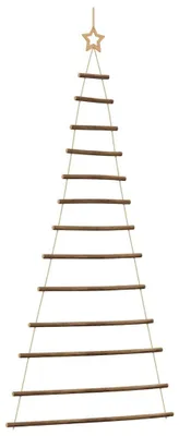 Obrázok produktu pre vidaXL Závesný vianočný stromček s hviezdou 86x180 cm prírodná vetva