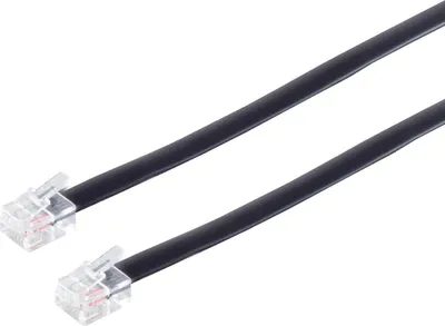 Produktbild von S/CONN maximum connectivity 70083-6/6, 3 m, RJ-12, RJ-12, Schwarz, Männlich, Männlich