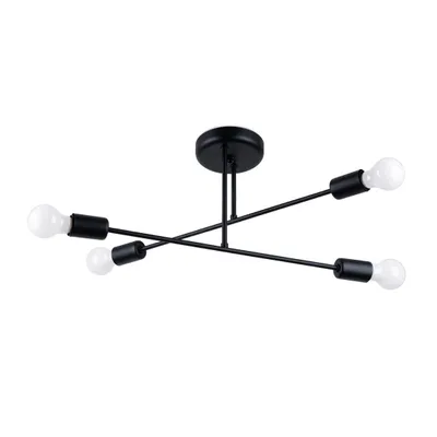Obrázek produktu pro Lustr NORAH 4 černý 4xE27 15W ocel 27x43x60cm Sollux Lighting