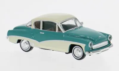 Obrázok produktu pre Brekina 27162 – 1/87 Wartburg 311 kupé, zelená/svetlo modrá, 1959 –