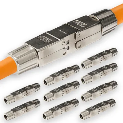 Produktbild von PremiumX 10x Verlängerung LAN Kabel für CAT RJ45 Verbindungsstecker Ethernet Netzwerkstecker