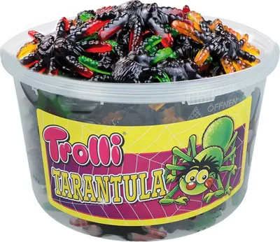Immagine prodotto di Trolli Tarantulla gomma extra soffice alla frutta ragni 6 gusti 975g