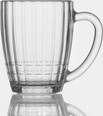 Produktbild von Bierkrug Facettiert  Nostalgie Bier Bierglas 500ml.