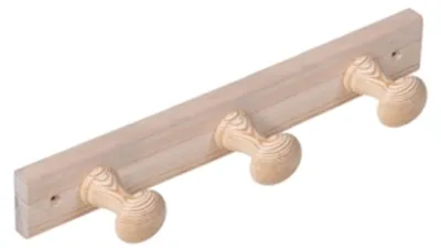 Imagen del producto de Perchero para abrigos con 3 ganchos, color grisáceo, juego de 6 unidades