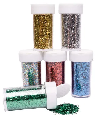 Productafbeelding van Colorations Bioglitter Speelgoedset, 6 kleuren, milieuvriendelijk