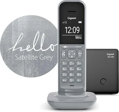 Gigaset CL390A Schnurloses Telefon mit Anrufbeantworter dark grey