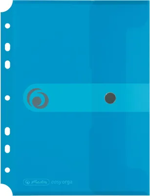 Produktbild von Herlitz Dokutasche 11293826 DIN A5 PP z.Abh. transparent blau