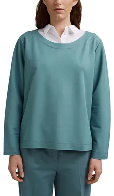 Produktbild von ESPRIT Collection Damen Sweatshirt 031eo1j303, 460/Dark Turquoise, XL