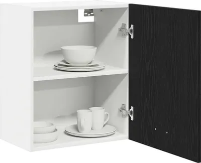 Produktbild von "im Sonderangebot"Hängeschrank/Sideboard Küche Moderne Design - CLORIS - Buffetschrank - mit Tür Riga Schwarz Eichen-Optik 50 x 31 x 60 cm - DEMöbel6778775