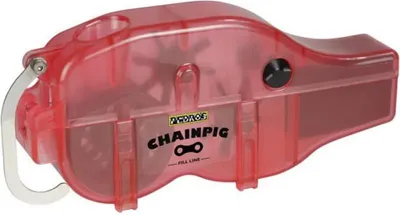 Produktbild von Pedro's Chain Pig Machine II Kettenreinigungsgerät effektive Kettenreinigung, rosa/transparent