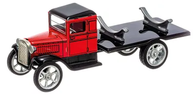 Productafbeelding van Blikken speelgoedvrachtwagen "Hawkeye" en cola-distributietruck.