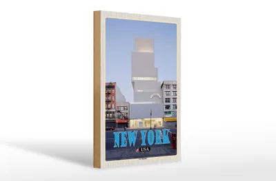 Produktbild von Holzschild Reise 20x30cm  New York USA New Museum