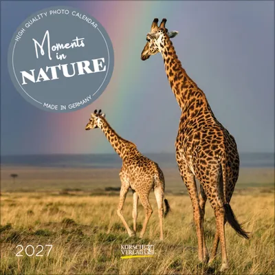 Produktbild von Korsch Kalender 2027 Moments in Nature Tierfotografien, viel Platz für Notizen