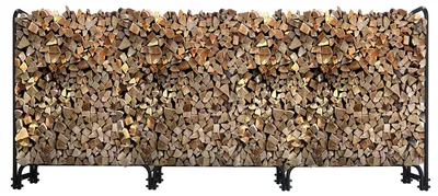Obrázok produktu pre Držadlo na drevo, kovové, antracitová farba - 272 x 25 x 95 cm - objem 1,0 m³ - oceľ - na vonkajšie použitie - regál na skladovanie dreva