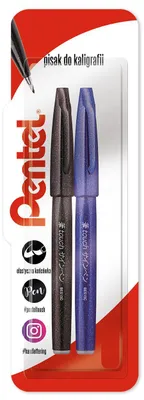 Obrázek produktu pro Kaligrafické pero Pentel SES15, černé a modré