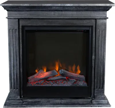 Image de Xaralyn cheminée électrique - Cadiz ELE-SBP - pierre naturelle noire polie - 1500 Watt chauffage - avec télécommande - cheminée encastrable incluse - cheminée décorative