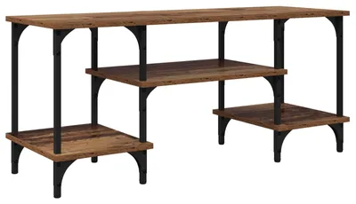 Produktbild von TV-Schränk Altholz 102 x 35 x 45,5 cm Verbundholz und Eisen