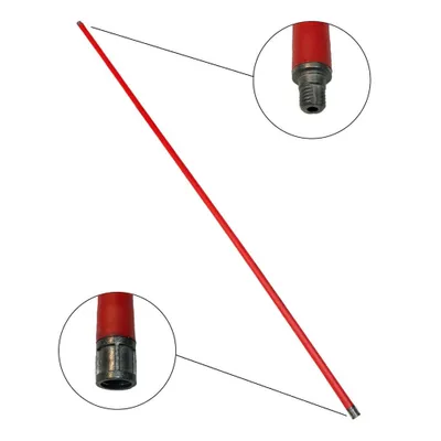 Produktbild von Lot Schornsteinfegerstab, flexibel, Stahl, rot, 1 Meter, M12-Gewindeanschluss