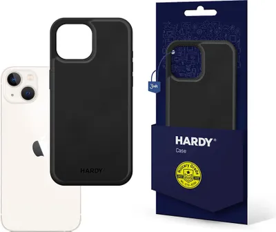 Produktbild von 3mk Schutzhülle HARDY Silky Leather MagCase Schwarz Case Cover für iPhone 13 kompatibel mit MagSafe