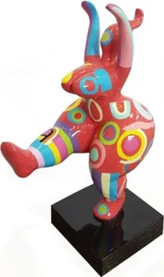 Image de Abstract Designer Art Mignon Statue Statues colorées